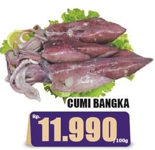 Promo Harga Cumi Cumi Bangka per 100 gr - Hari Hari