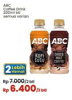 Promo Harga ABC Minuman Kopi All Variants 200 ml - Indomaret