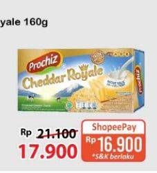 Promo Harga Prochiz Cheddar Royale 160 gr - Alfamart