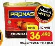 Promo Harga Pronas Corned Beef 340 gr - Superindo