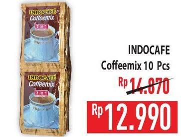 Promo Harga Indocafe Coffeemix per 10 sachet 20 gr - Hypermart