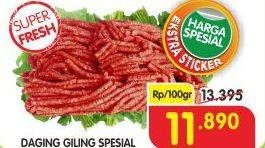 Promo Harga Daging Giling Sapi Spesial per 100 gr - Superindo