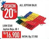 Promo Harga LION STAR Jepitan Baju JB1 40 pcs - Hypermart