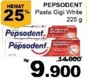 Promo Harga PEPSODENT Pasta Gigi Pencegah Gigi Berlubang White 225 gr - Giant