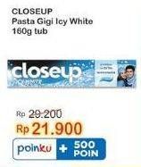 Promo Harga Close Up Pasta Gigi Everfresh Icy White Winter Blast 160 gr - Indomaret