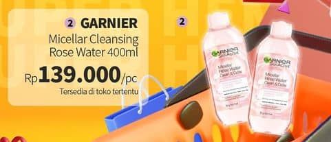 Promo Harga Garnier Micellar Water Rose 400 ml - Guardian