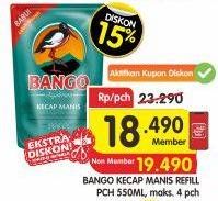 Promo Harga BANGO Kecap Manis 550 ml - Superindo