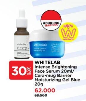 Promo Harga Whitelab Intense Brightening Serum Niacinamide 10%/Whitelab Cera-Mug Barrier Moisturizing Gel  - Watsons