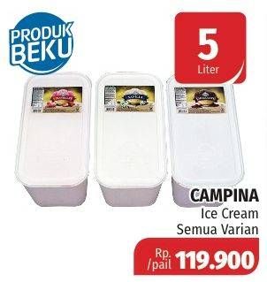 Promo Harga CAMPINA Ice Cream All Variants 5000 ml - Lotte Grosir