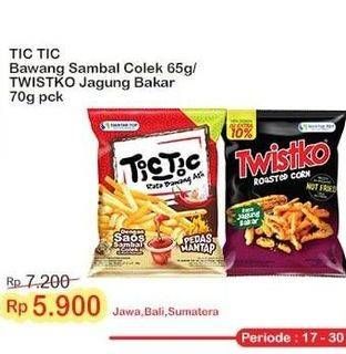 Promo Harga Tic Tic Snack Crunchy Stick/Twistko Snack Jagung Bakar   - Indomaret