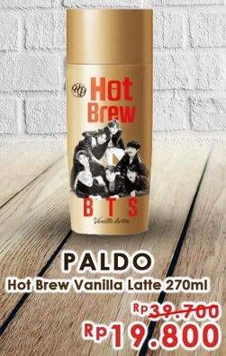 Promo Harga PALDO Drink Coffee Hot Brew Vanilla Latte 270 ml - Alfamidi