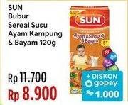 Promo Harga SUN Bubur Sereal Susu Ayam Kampung Bayam 120 gr - Indomaret