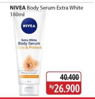 Promo Harga Nivea Body Serum Extra White Care Protect 180 ml - Alfamidi