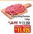 Promo Harga Daging Giling Sapi Premium per 100 gr - Hypermart