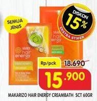 Promo Harga Makarizo Hair Energy Fibertherapy Hair & Scalp Creambath All Variants 60 gr - Superindo