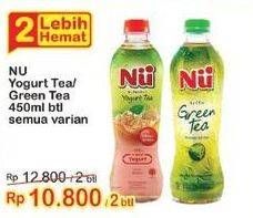 Promo Harga NU Yogurt Tea/ Green Tea 450ml btl semua varian  - Indomaret