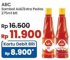 Promo Harga ABC Sambal Asli, Extra Pedas 275 ml - Indomaret