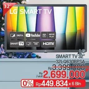 Promo Harga LG Smart TV 32LQ630BPSA  - LotteMart