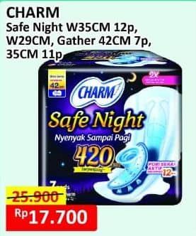 Promo Harga Charm Safe Night Wing 35cm, Wing 29cm, Gathers 42cm, Gathers 35cm 7 pcs - Alfamart