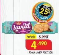 Promo Harga Roma Biskuit Lavita 72 gr - Superindo