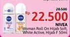 Promo Harga Nivea Deo Roll On Bright Hijab Soft, Extra Whitening, Whitening Hijab Fresh 50 ml - Alfamidi