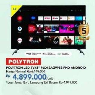 Promo Harga POLYTRON PLD 43AG9953  - Carrefour