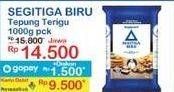 Promo Harga Bogasari Tepung Terigu Segitiga Biru 1000 gr - Indomaret