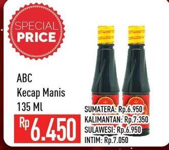 Promo Harga ABC Kecap Manis 135 ml - Hypermart