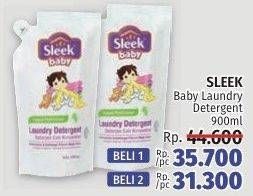 Promo Harga SLEEK Baby Laundry Detergent 900 ml - LotteMart