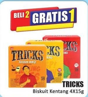 Promo Harga Tricks Biskuit Kentang per 4 pcs 15 gr - Hari Hari