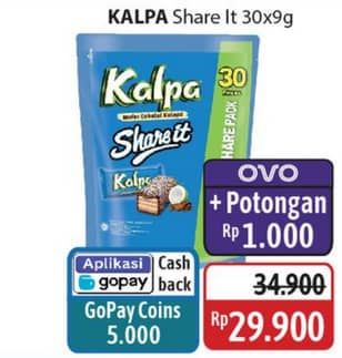 Promo Harga Kalpa Wafer Cokelat Kelapa Share It per 30 pcs 9 gr - Alfamidi
