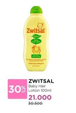 Promo Harga ZWITSAL Natural Baby Hair Lotion All Variants 100 ml - Watsons