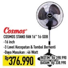 Promo Harga Cosmos 16 SDB Stand Fan  - Hypermart