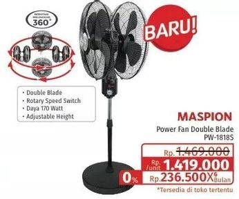 Promo Harga MASPION PW-1818s  - Lotte Grosir