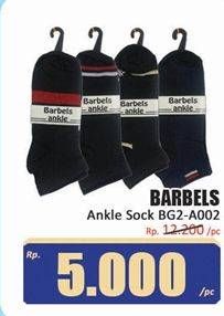 Promo Harga Barbels Kaos Kaki Ankle Sock BG2 A002  - Hari Hari