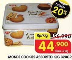 Promo Harga Monde Assorted Cookies 320 gr - Superindo