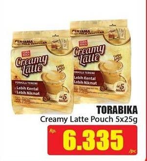 Promo Harga Torabika Creamy Latte per 5 sachet 25 gr - Hari Hari