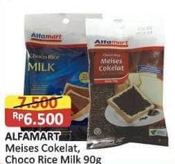Promo Harga Alfamart Meises Cokelat, Choco Rice Milk 90 gr - Alfamart