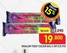 Promo Harga Swallow Naphthalene Toilet Colour Ball S-109 5 pcs - Superindo