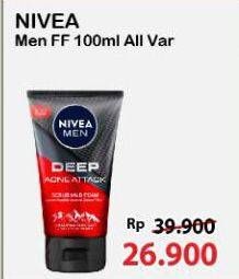 Promo Harga Nivea Men Facial Foam All Variants 100 ml - Alfamart