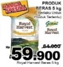 Promo Harga Royal Harvest Beras 5000 gr - Giant