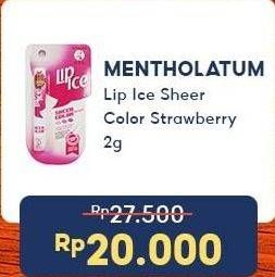 Promo Harga Lip Ice Sheer Color Strawberry 2 gr - Indomaret
