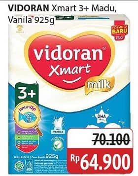 Promo Harga Vidoran Xmart 3+ Madu, Vanilla 950 gr - Alfamidi