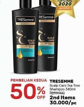 Promo Harga TRESEMME Shampoo Scalp Care Tea Tree Oil 340 ml - Guardian