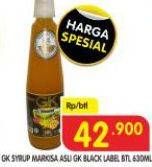 Promo Harga GK Syrup Markisa Asli Black Label 630 ml - Superindo