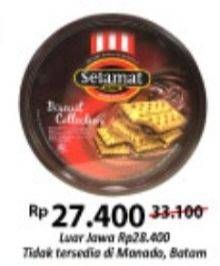 Promo Harga SELAMAT Sandwich Biscuits Collection 240 gr - Alfamart