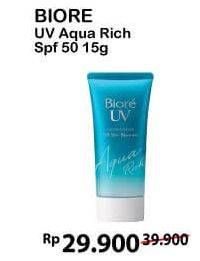 Promo Harga BIORE UV Aqua Rich Watery Essence SPF 50 15 gr - Alfamart