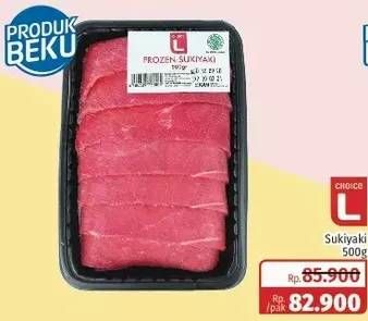 Promo Harga CHOICE L Daging Sukiyaki 500 gr - Lotte Grosir