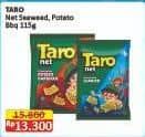 Promo Harga Taro Net Seaweed, Potato BBQ 115 gr - Alfamart