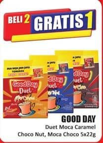 Promo Harga Good Day Coffee Duet ChocoNut, MocaChoco, MocaCaramel per 5 sachet 22 gr - Hari Hari